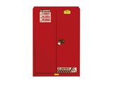 Sure-Grip® EX Combustibles Safety Cabinet for paint and ink, Cap. 60 gal., 5 shelves, 2 m/c doors - SolventWaste.com