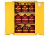 Sure-Grip® EX Flammable Safety Cabinet, Cap. 45 gallons, 2 shelves, 2 self-close doors - SolventWaste.com