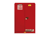 Sure-Grip® EX Combustibles Safety Cabinet for paint and ink, Cap. 60 gal., 5 shelves, 2 s/c doors - SolventWaste.com