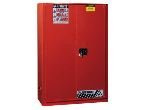 Sure-Grip® EX Combustibles Safety Cabinet for paint and ink, Cap. 60 gal., 5 shlvs, 1 bifold door - SolventWaste.com
