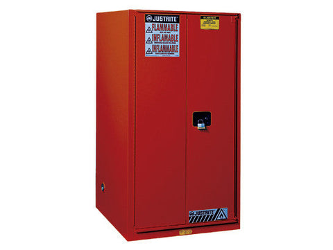 Sure-Grip® EX Combustibles Safety Cabinet for paint and ink, Cap. 96 gal., 5 shelves, 2 m/c door - SolventWaste.com