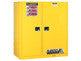 Sure-Grip® EX Dbl-Duty Safety Cabinet w/Drm Rlrs, partition/store drum/can, 3 shelves, 2 s/c doors - SolventWaste.com