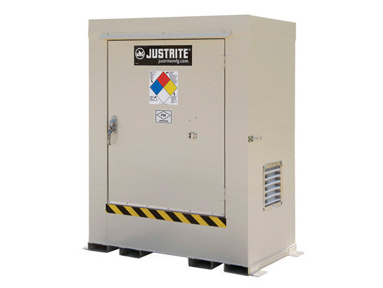 Non-Combustible Outdoor Safety Locker, 2-Drum, Explosion Relief Panels - SolventWaste.com