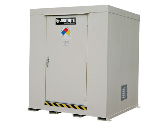 Non-Combustible Outdoor Safety Locker, 9-Drum, Explosion Relief Panels - SolventWaste.com