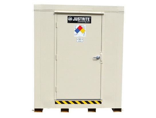 2-hour Fire-rated Outdoor Safety Locker, 4-Drum, Explosion Relief Panels - SolventWaste.com