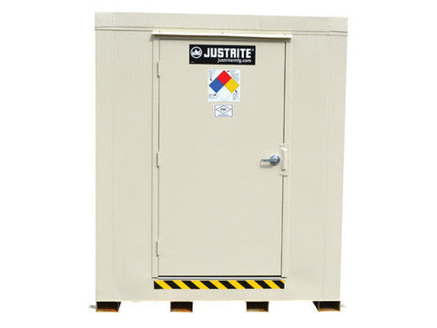 2-hour Fire-rated Outdoor Safety Locker, 9-Drum, Explosion Relief Panels - SolventWaste.com