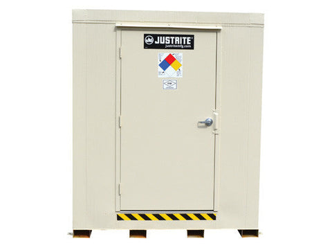 2-hour Fire-rated Outdoor Safety Locker, 12-Drum, Explosion Relief Panels - SolventWaste.com
