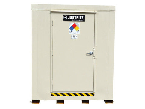 2-hour Fire-rated Outdoor Safety Locker, 16-Drum, Explosion Relief Panels - SolventWaste.com