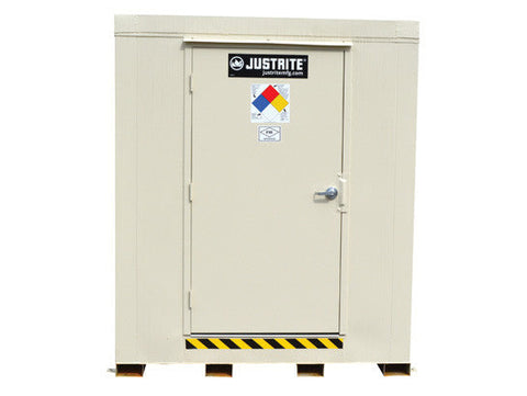 4-hour Fire-rated Outdoor Safety Locker, 2-Drum, Explosion Relief Panels - SolventWaste.com