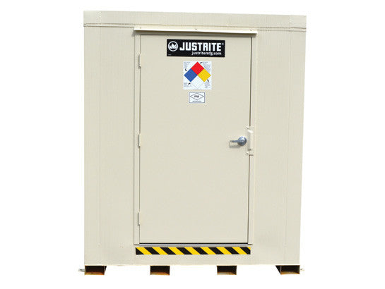 4-hour Fire-rated Outdoor Safety Locker, 6-Drum, Explosion Relief Panels - SolventWaste.com