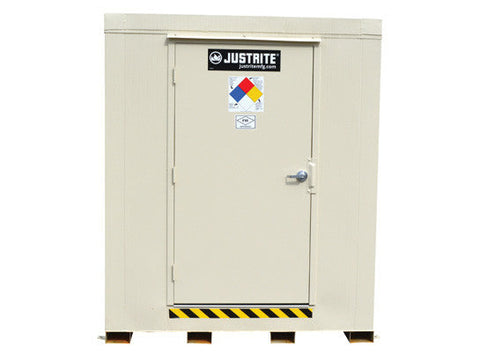 4-hour Fire-rated Outdoor Safety Locker, 9-Drum, Explosion Relief Panels - SolventWaste.com