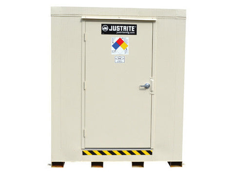 4-hour Fire-rated Outdoor Safety Locker, 12-Drum, Explosion Relief Panels - SolventWaste.com