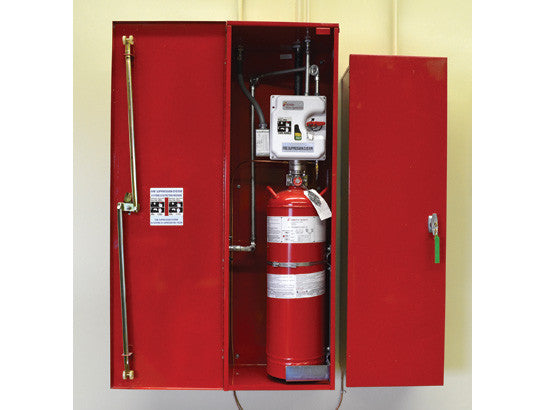 Fire Suppression, Dry Chemical System, 6 through 16 Drum Lockers - SolventWaste.com