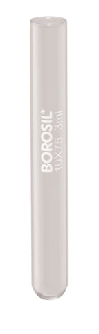 Borosil® Tubes - Test - Reusable - Plain End - 100mL - 32mm x 200mm (OD x H) - CS/50 - SolventWaste.com