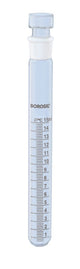 Borosil® Tubes - Test - Reusable - Graduated - Ground Glass with Stoppers - 20mL - 14/15 - CS/10