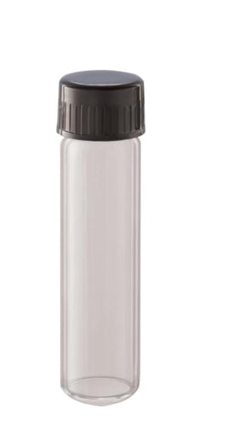 Borosil® Tubes - Culture - Flat Bottom - Clear - PTFE-Lined PP Screw Caps - 5mL - CS/100 - SolventWaste.com