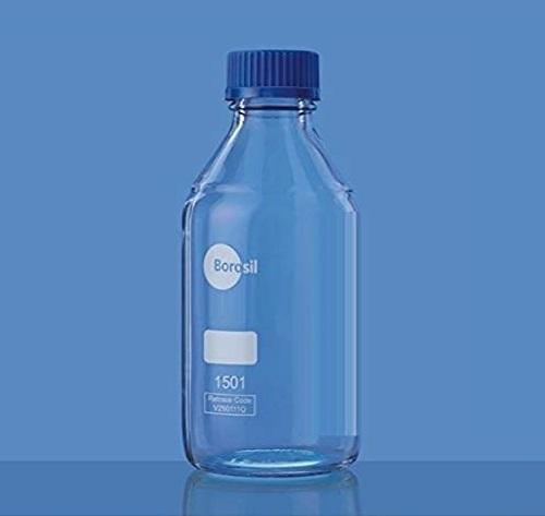 Borosil® Clear Reagent Glass Bottle with GL45 Screw Cap 1/CS - 10L/10,000ML - SolventWaste.com