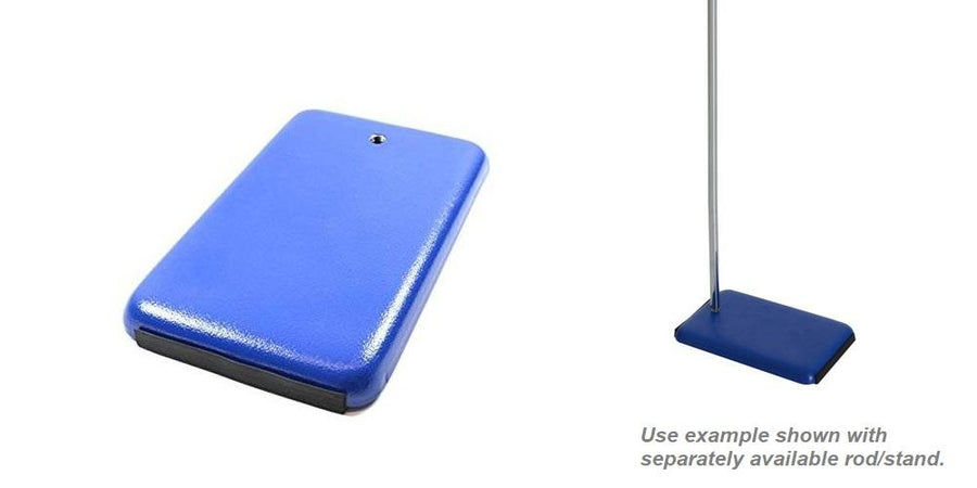 Borosil® Heavy Duty Steel Alloy Retort Base -  4 x 6" -  CS/6 - SolventWaste.com