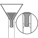Chromatography Funnel CF-60 HDPE Plastic 60mL - SolventWaste.com