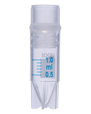 Abdos Cryo Vial internal Thread with Star Foot and Silicone Seal, PP, 1.0ml, Gamma Sterilized, 1000/CS