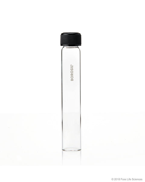 Borosil® Culture Tubes Media Flat Bottom PP cap with Liner 50 mL Borosilicate CS/50 - SolventWaste.com