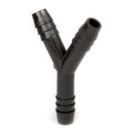 Y Connector Fitting Pack, Polypropylene, 1/2" Hose Barb x 1/2" Hose Barb to 1/2" Hose Barb, 10/pk - SolventWaste.com
