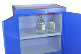 Floor Acid Cabinet, Fully Lined, Top Tray - SolventWaste.com