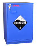Under-the-Counter, Corrosive Cabinet, Fully Lined, 23", Right Hinge, Blue - SolventWaste.com