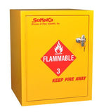 Bench Flammables Cabinet, Self-Closing Door - SolventWaste.com