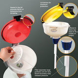 8" ECO Funnel System, 4 Liter, 38-430, Secondary Container - SolventWaste.com