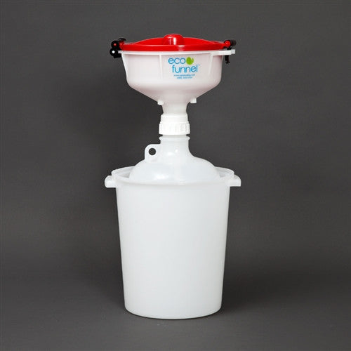 8" ECO Funnel System, 8 Liter, 53mm, Secondary Container - SolventWaste.com