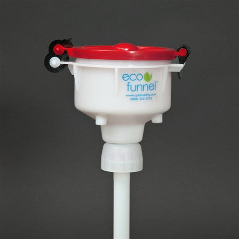 4" ECO Funnel with 38-400 cap adapter for Jugs - SolventWaste.com