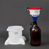 4" ECO Funnel System, 2 Liter Glass Bottle, Secondary Container - SolventWaste.com