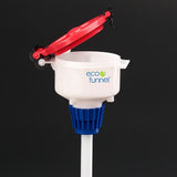 4" ECO Funnel System, 4 Liter Safety Coated Bottle, Secondary Container - SolventWaste.com