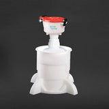4" ECO Funnel System, 2 Liter, Cap Size 53mm with Base - SolventWaste.com
