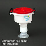 4" ECO Funnel with cap adapter for Rieke Flex Spout - SolventWaste.com