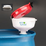 8" ECO Funnel with 2" NPT fine thread cap for Drums - SolventWaste.com