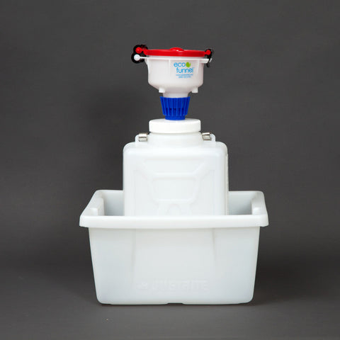 4" ECO Funnel System, 9 Liter, 100mm, Secondary Container - SolventWaste.com