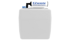 EZwaste® UN/DOT Filter Kit, VersaCap® 70S , 6 ports for 1/8" OD Tubing with 13.5L Container - SolventWaste.com