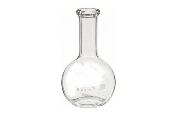 Borosil Flat Bottom Boiling Flask ISO 1773 - 500mL - SolventWaste.com