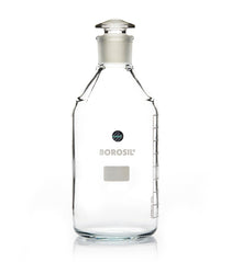Borosil® Clear Reagent Bottles with Stoppers - 2L - 29/32 - CS/10 - SolventWaste.com