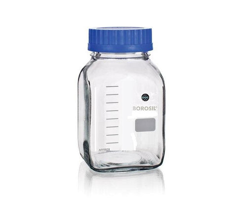 Borosil® Wide Mouth Borosil Bottles - Round - 5L - 1/EA - SolventWaste.com