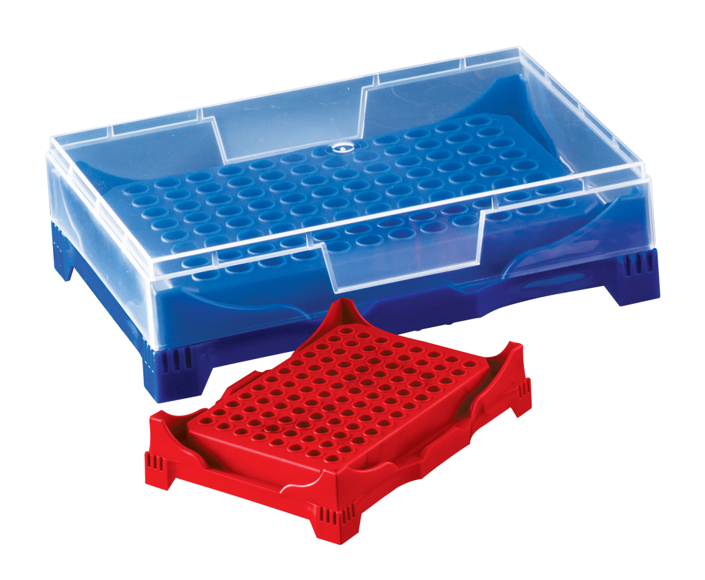 Abdos PCR Workstation Rack, PP, Assorted Colors, 5/CS