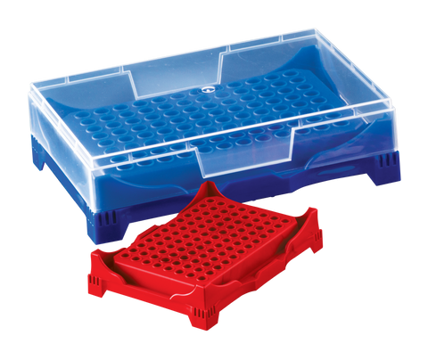 Abdos PCR Workstation Rack, PP, Assorted Colors, 5/CS