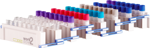 Abdos Expanding Rack, Polypropylene (PP) (1.5 / 2.0ml) 64 Place, 1/EA - SolventWaste.com