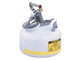 Quick-Disconnect Disposal Safety Can, polypropylene fittings for 3/8" tubing, 2 gal., polyethylene