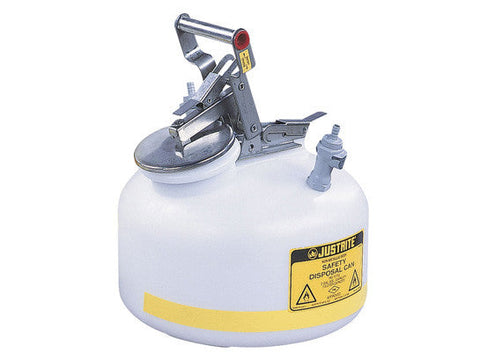 Quick-Disconnect Disposal Safety Can, polypropylene fittings for 3/8" tubing, 2 gal., polyethylene - SolventWaste.com