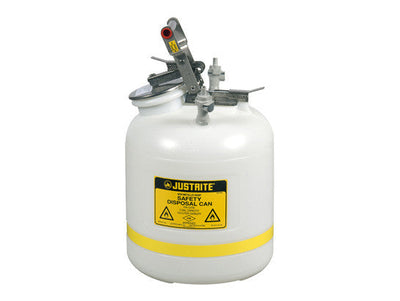 Bidon de sécurité à raccord rapide pour déchets, raccords en polypropylène pour tuyau de 3/8 po, 5 gal, polyéthylène