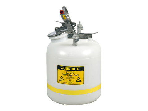 Quick-Disconnect Disposal Safety Can, polypropylene fittings for 3/8" tubing, 5 gal., polyethylene - SolventWaste.com