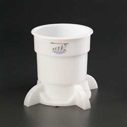 Secondary container and base for 4 liter bottle, LDPE - SolventWaste.com